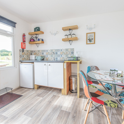 Kitchen and dining area
